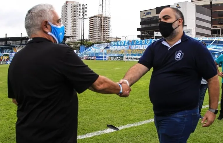 Presidentes Maurício Ettinger, do Paysandu, e Fábio Bentes, do Remo.