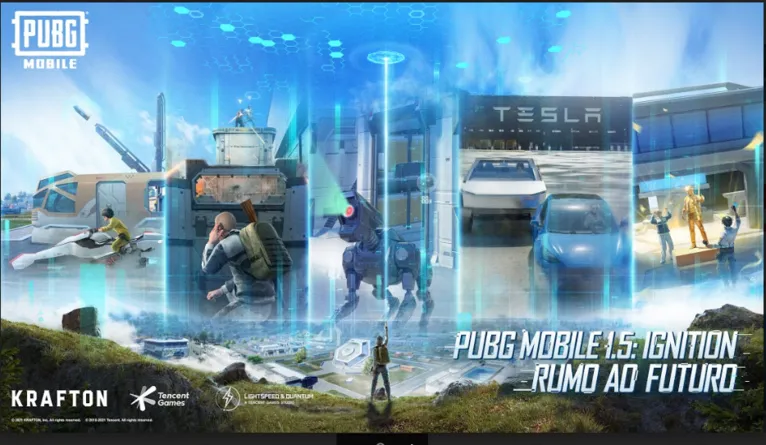 PUBG MOBILE faz parceria com a Tesla