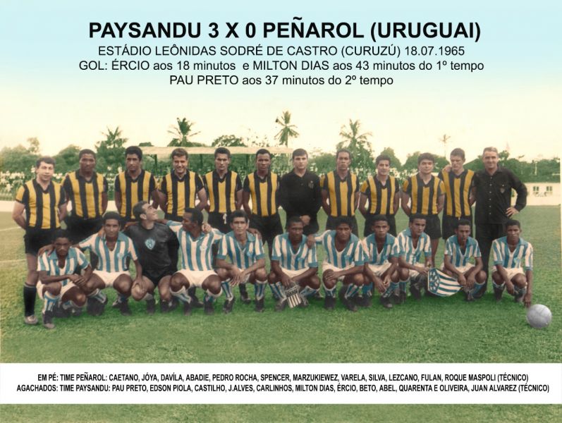 Ércio foi autor de um dos gols na vitória do Paysandu diante do Peñarol-URU, por 3 x 0.