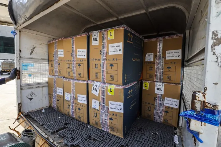 Mais de 264 mil vacinas contra a Covid-19 chegam ao Pará