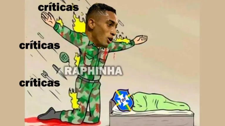 Raphinha e Neymar empolgam e geram memes na internet