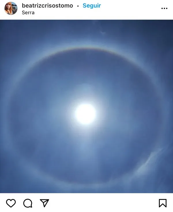 Cidades brasileiras registram "Halo Solar" no céu. Veja!