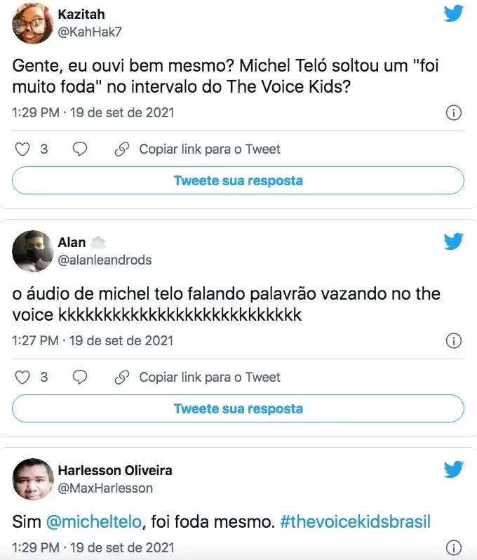 Michel Teló solta palavrão ao vivo no The Voice Kids