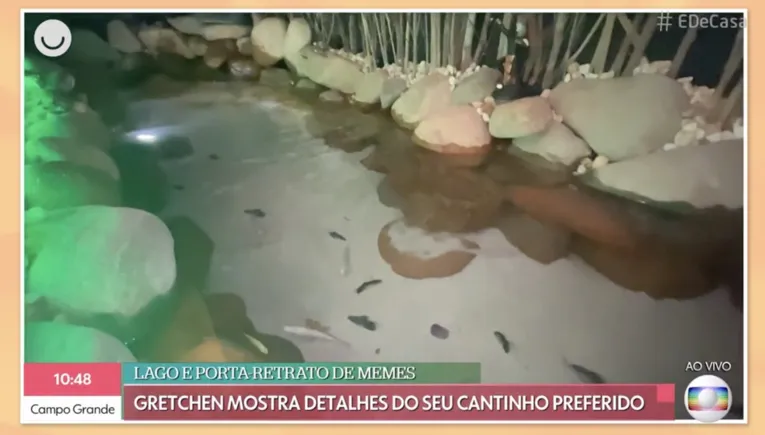 Gretchen revela cantinho preferido de sua casa em Belém