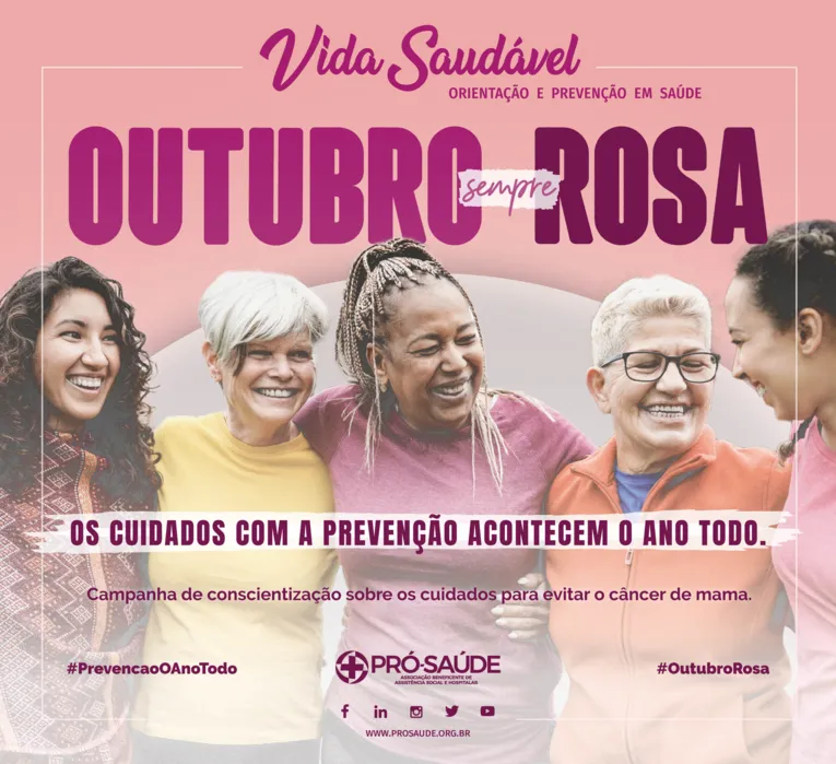 Pró-Saúde lança campanha “Outubro Sempre Rosa”