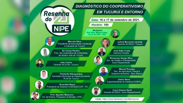 Cronograma do evento