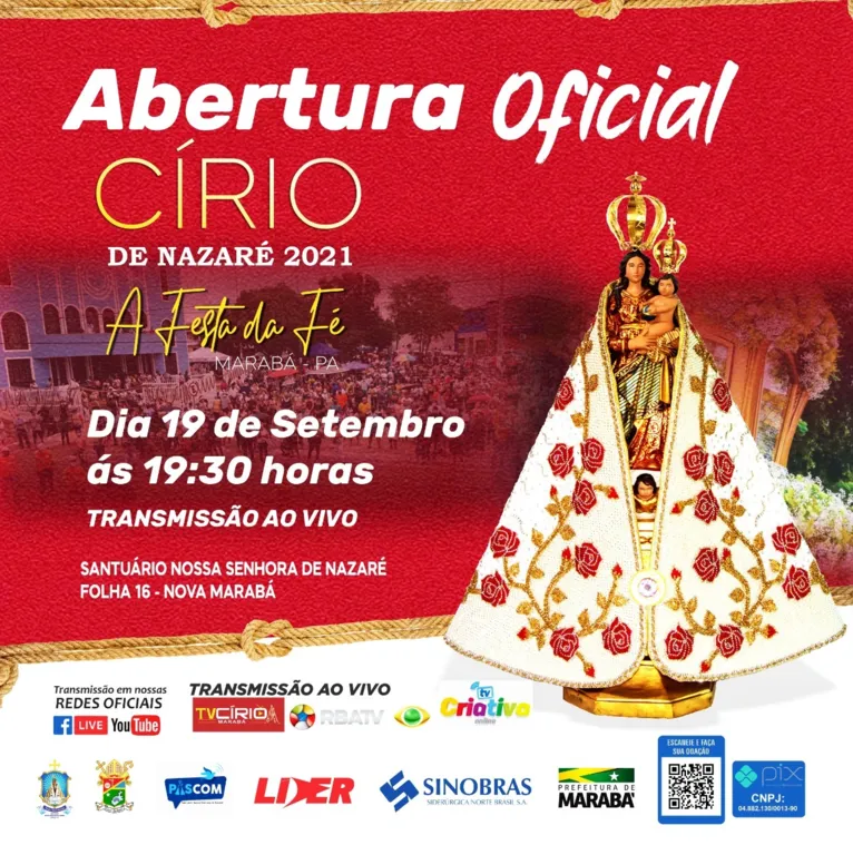 Abertura oficial do Círio em Marabá será neste domingo (19)