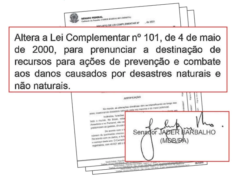 Jader: projeto prevê prioridade de recurso para Defesa Civil
