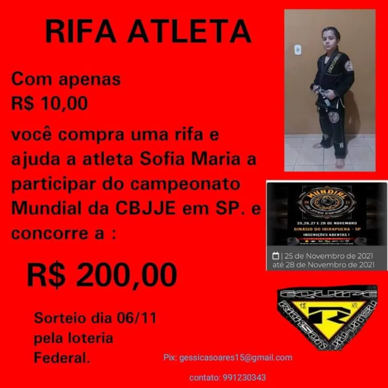 Lutadora do Pará pede ajuda para ir a Mundial de Jiu-Jitsu
