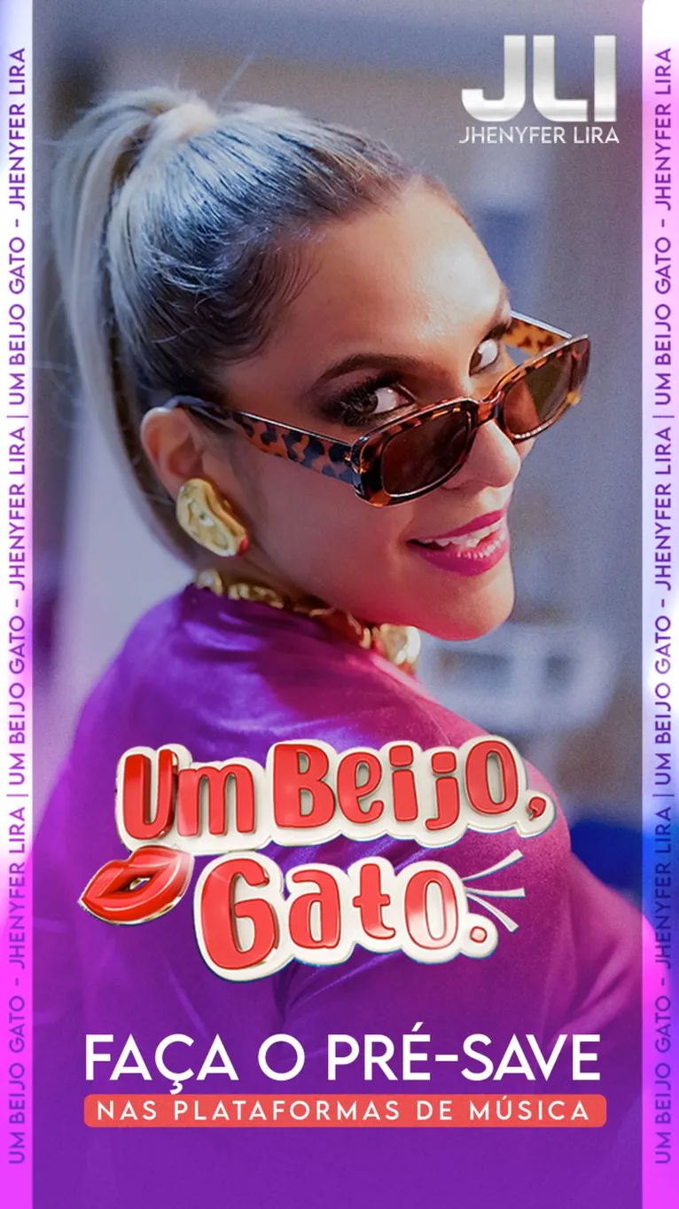 Cantora Jhenyfer Lira lança single "Um beijo, Gato!"