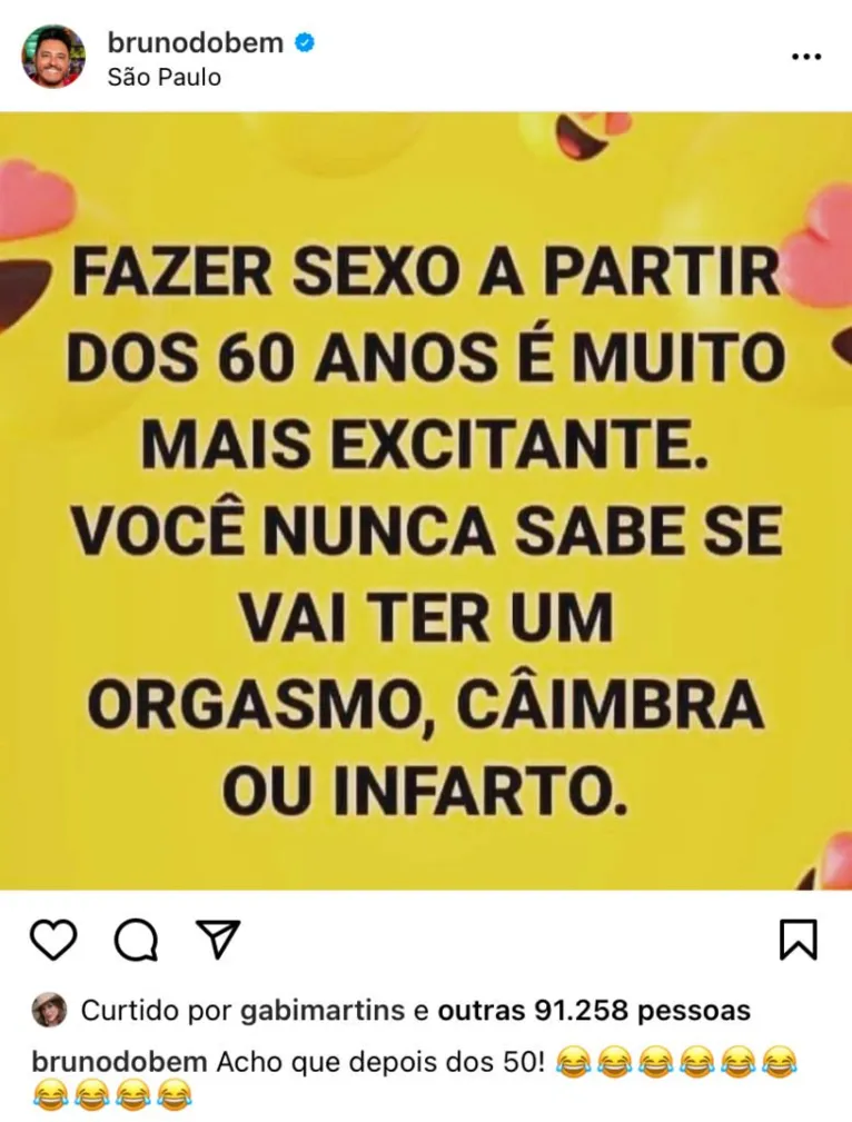 Bruno, da dupla com Marrone, expõe infarto durante sexo 