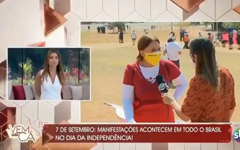 Internautas não perdoaram a reação da apresentadora, que logo foi tirada do ar