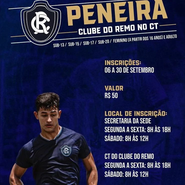 Clube do Remo abre inscrições para 'peneirada' na base