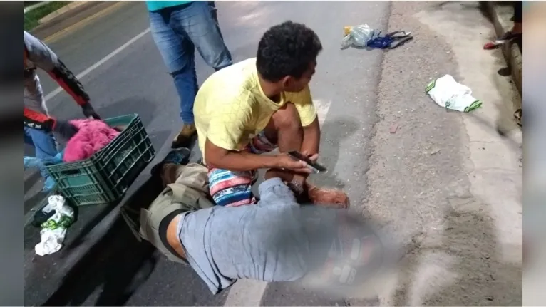 Acidente entre motocicletas deixa ferido na BR-222