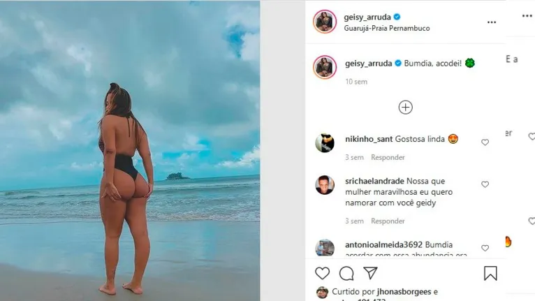 Geisy Arruda com calcinha engolida por bumbum gigante   