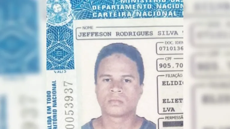 Vítima em foto de documento