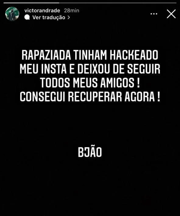 Atacante remista diz que perfil no Instagram foi hackeado