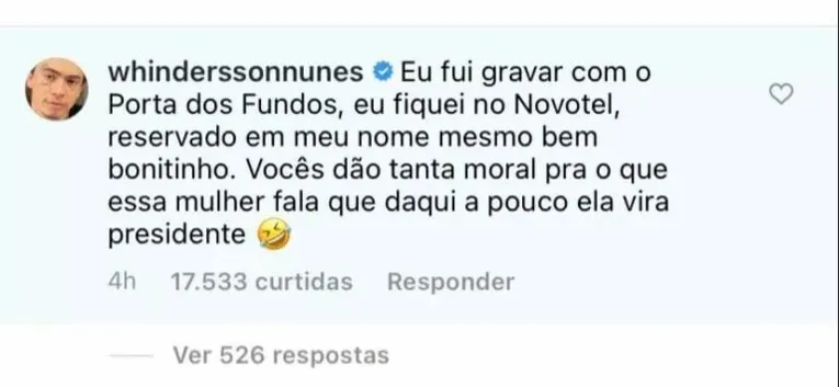 Whindersson e Luísa juntos? Humorista fala sobre encontro