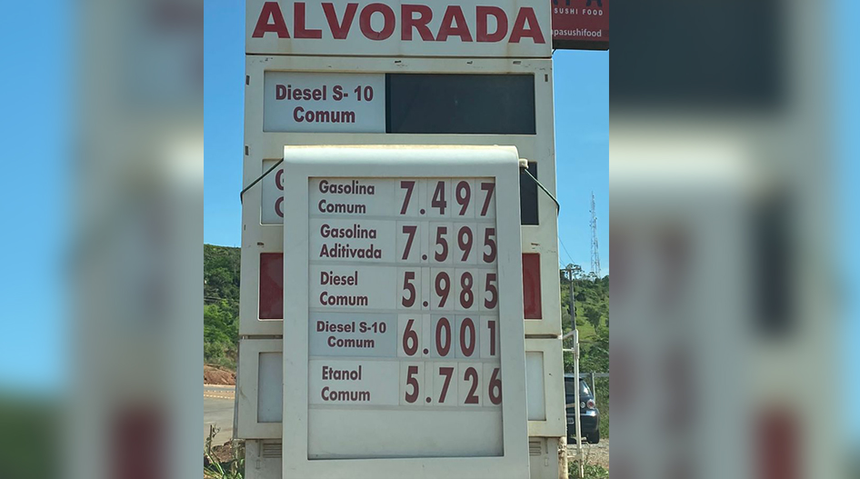 O preço do combustível continua a impactar no bolso do consumidor canaãnense