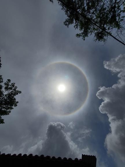 Halo solar chama a atenção de moradores de Belém; entenda o fenômeno