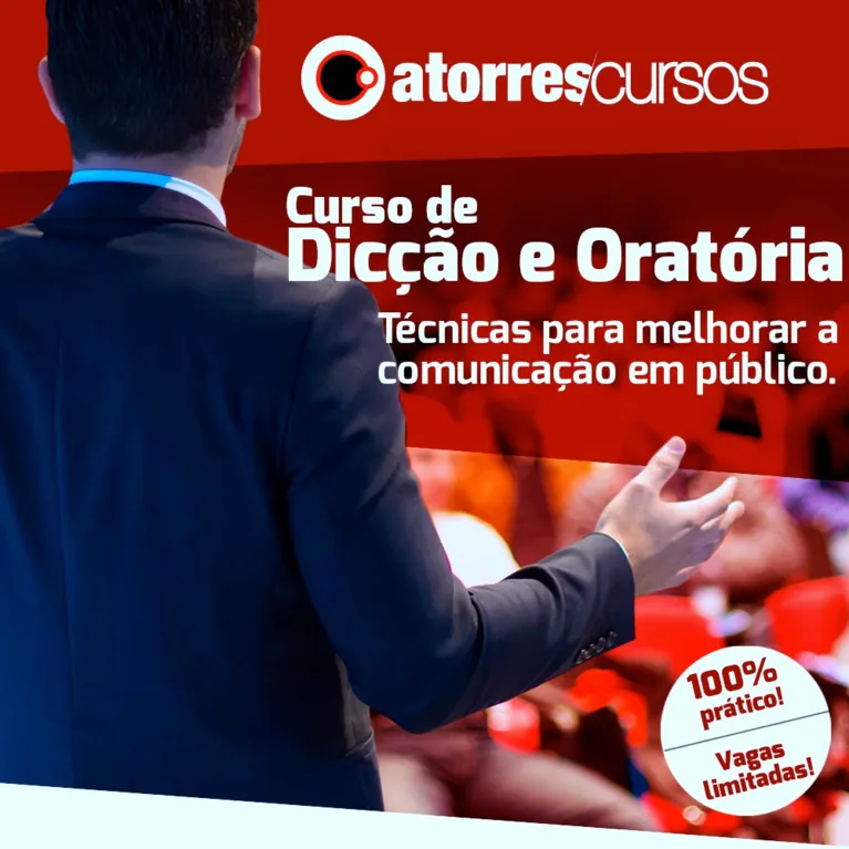 Curso de Dicção e Oratória inicia quinta-feira. Se inscreva