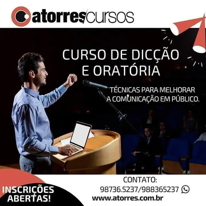 Curso de Dicção e Oratória inicia quinta-feira. Se inscreva