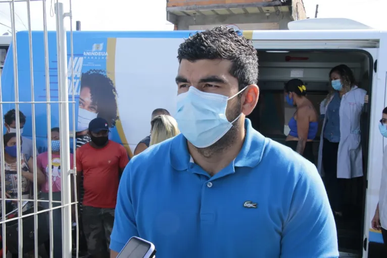 Prefeito de Ananindeua, Daniel Santos, destaca o pioneirismo na ação de vacinação.