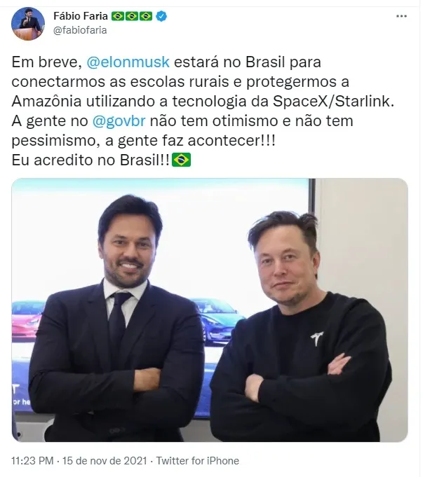 Estados da Amazônia podem ganhar internet da Spacex