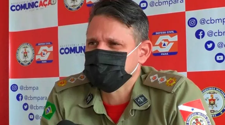 Major Felipe Galúcio de Souza, comandante do 5º Grupamento Bombeiro Militar de Marabá