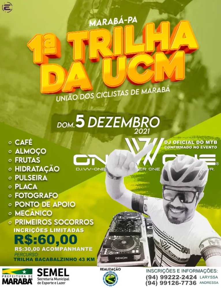 Marabá terá trilha esportiva de MTB neste final de semana