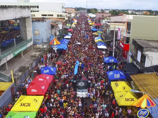 Abaetetuba costuma receber milhares de turistas durante o Carnaval.