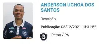 O jogador não é mais atleta do Leão.