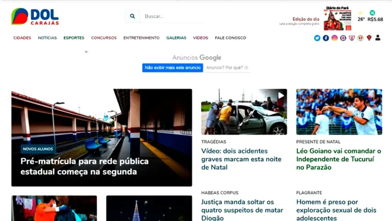 Uma das novidades nos últimos dias do DOL Carajás foi a presença maior de notícias e informações dos municípios mais distantes do centro da região