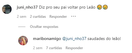 Mais pedidos para a volta do treinador