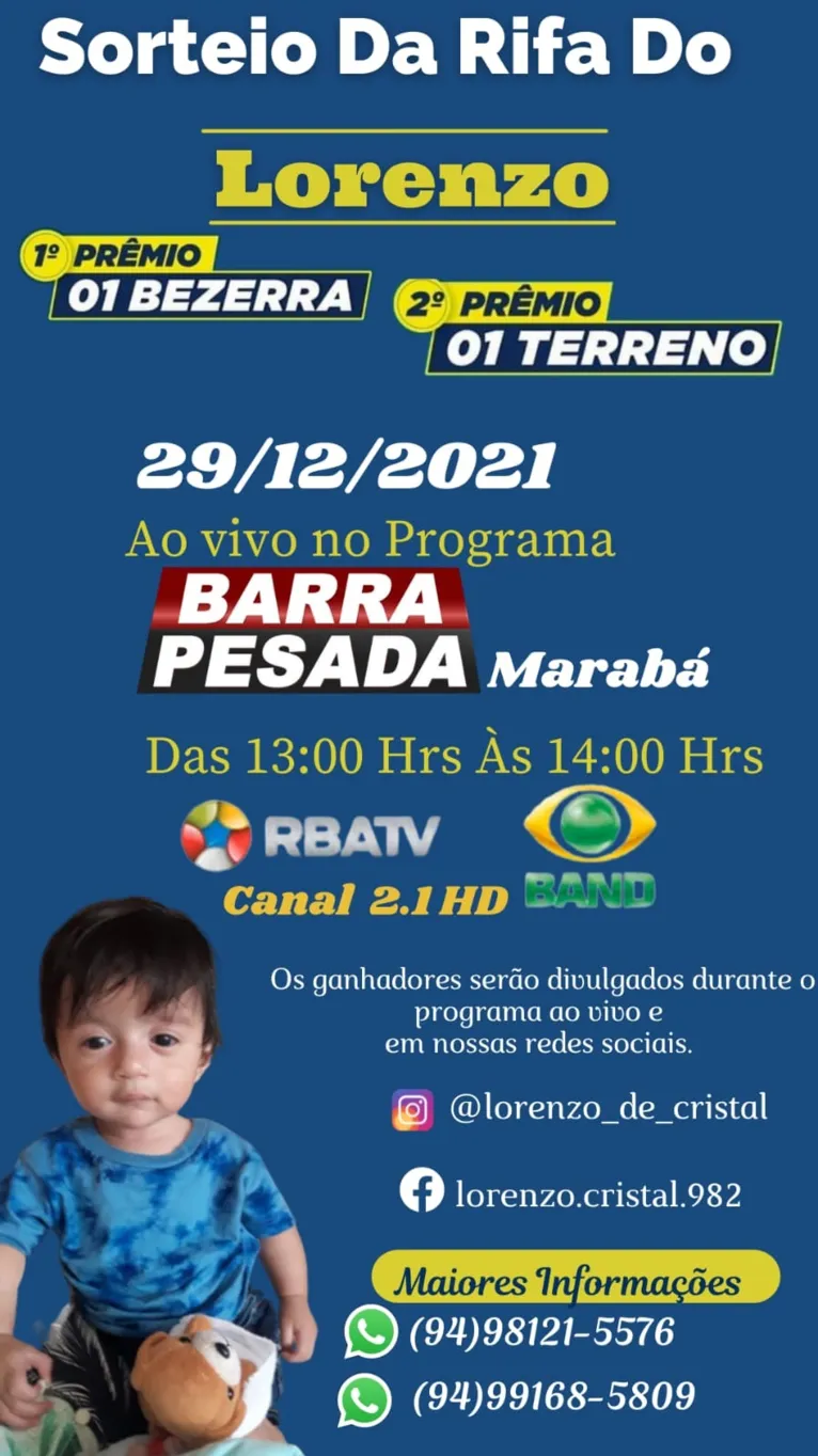 Banner do anúncio do sorteio