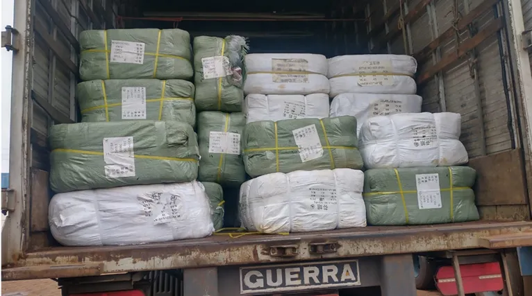 A nota fiscal dizia que a carga deveria ser de Cacau em grãos e Castanha do Pará