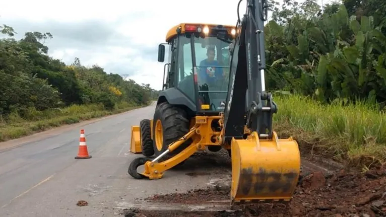 Operação garante restauração do asfalto na rodovia PA-150