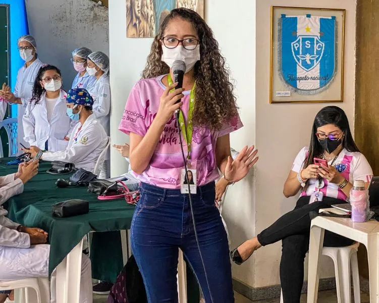 A prevenção ao câncer de mama foi explorada em palestras

