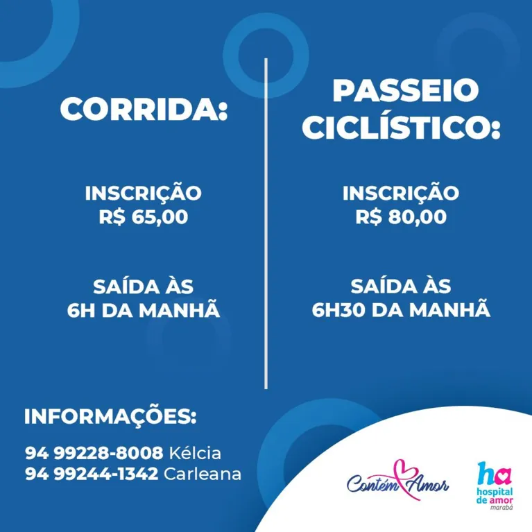 Grupo fará Passeio Ciclístico em prol do Hospital do Amor