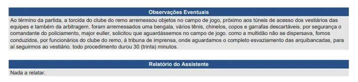 Após rebaixamento, azulinos jogam até bengala no gramado