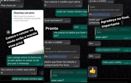 Homem engana golpista do Whatsapp e pede dinheiro