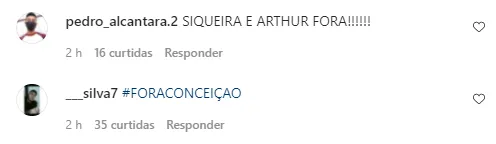 Parte da torcida do Remo pede a demissão de Felipe Conceição