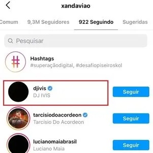 Xand Avião volta a seguir DJ Ivis nas redes sociais 