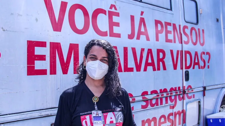 Nazaré Saldanha, responsável pela gerência de captação de doadores de sangue do Hemopa.