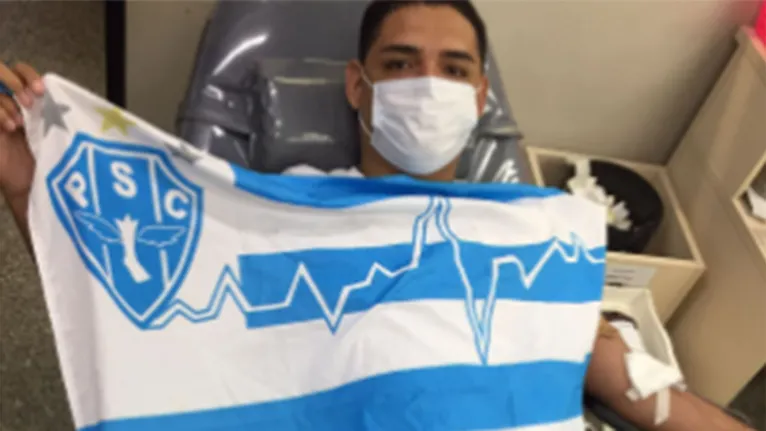 Torcida do Paysandu participa de ação solidária no Hemopa