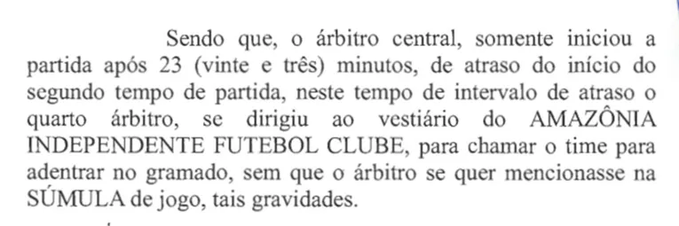 Amazônia é alvo de denúncia no Paraense Série B