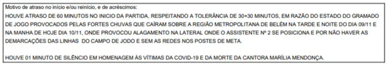 Amazônia é alvo de denúncia no Paraense Série B