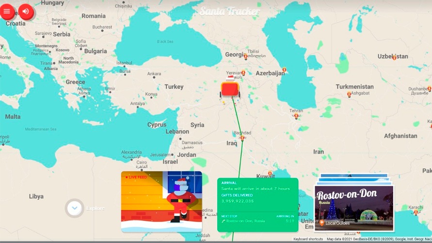 Google disponibiliza trajeto do Papai Noel em tempo real - Verso