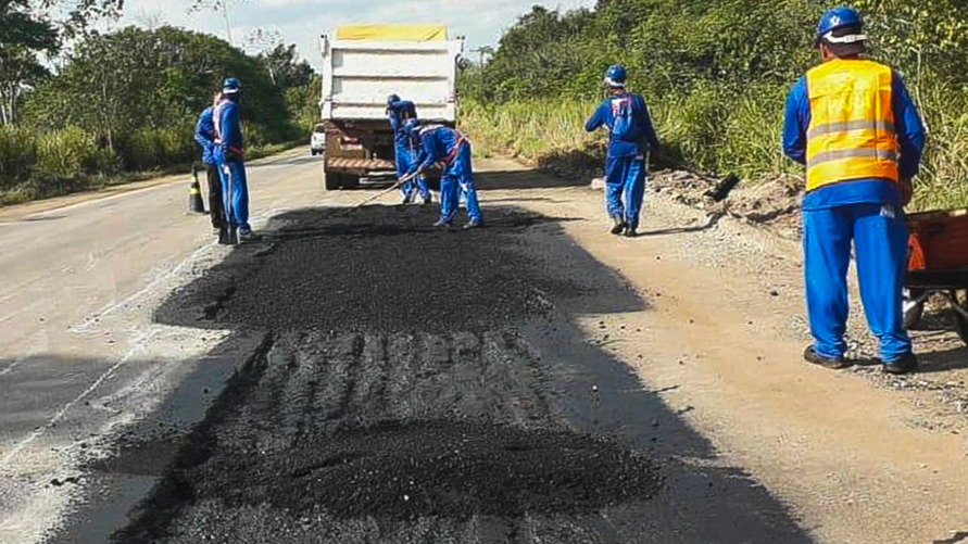A Secretaria de Estado de Transportes (Setran) executa serviços de restauração da rodovia PA-150, no sudeste do Pará