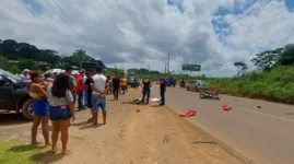 Infelizmente na colisão entre os veículos, o motociclista não resistiu aos ferimentos vindo a falecer no local.